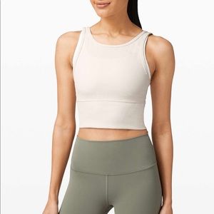 Lululemon Power Pivot Tank *rib Sz 6 Light Ivory!